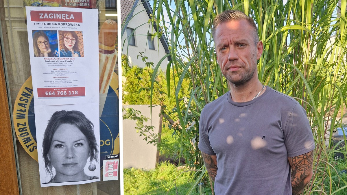 Przypuszczenia męża zaginionej Emilii z Koszalina. "Są wydeptane ślady wzdłuż płotu"