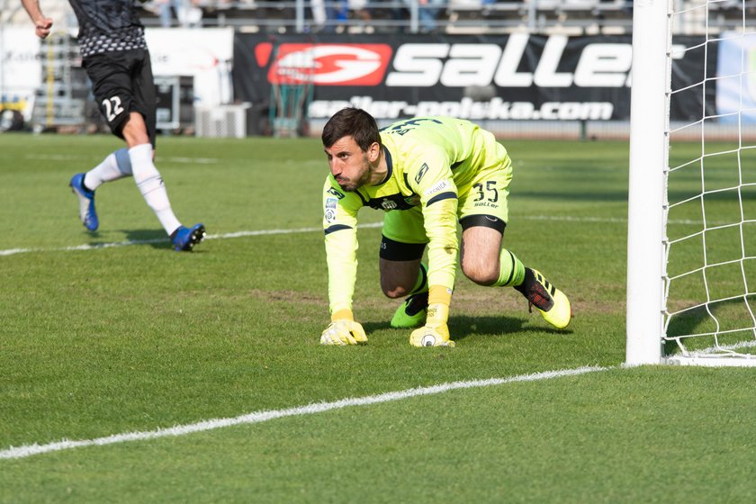 Pilka nozna. Ekstraklasa. Miedz Legnica - Zaglebie Sosnowiec. 22.04.2019