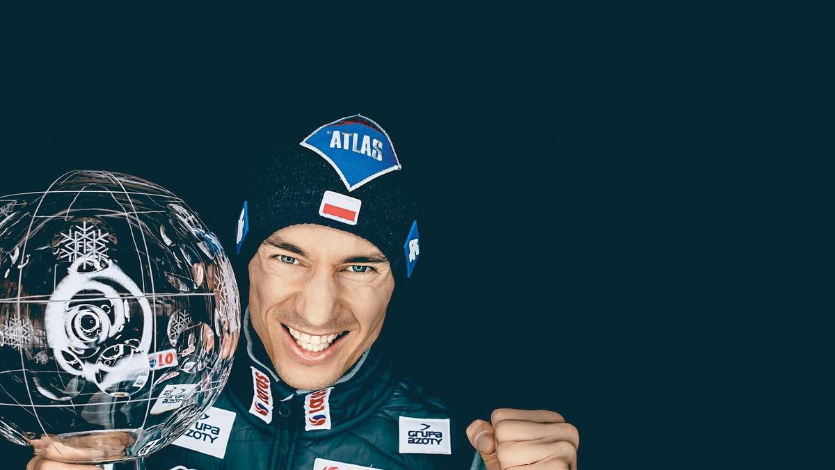 Kamil Stoch z Kryształową Kulą w Planicy.