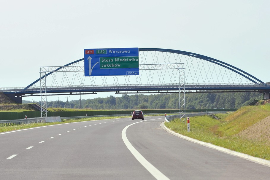 Istniejąca autostradowa obwodnica Mińska Mazowieckiego