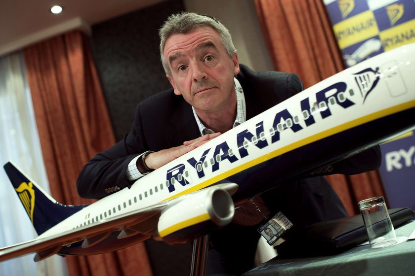 Michael O'Leary - szew  Ryanair