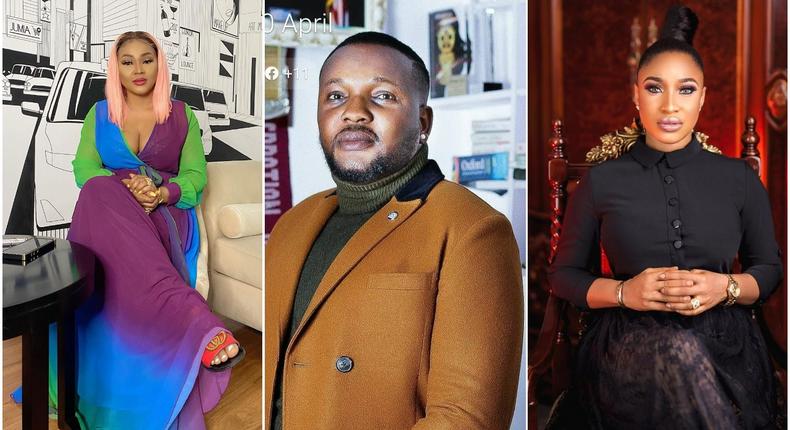 Nollywood actors Mercy Aigbe, Yomi Fabiyi and Tonto Dikeh [Instagram/RealMercyAigbe] [Instagram/YomiFabiyi] [Instagram/TontoDikeh]