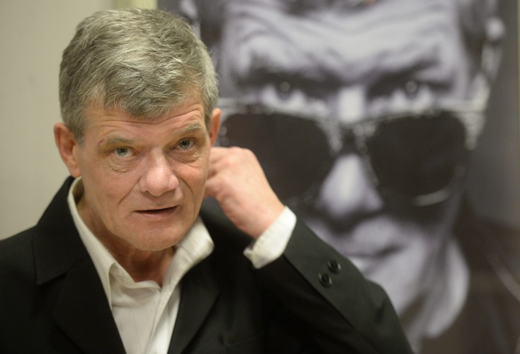 Henryk Gołębiewski podczas spotkania z okazji premiery jego książki 'Zygzakiem przez życie' (2016)