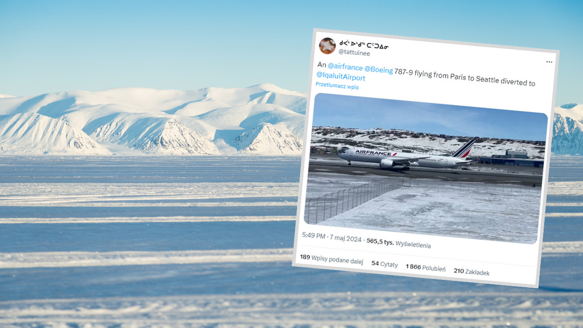 Alarm w powietrzu. Awaryjne lądowanie samolotu Air France w Arktyce