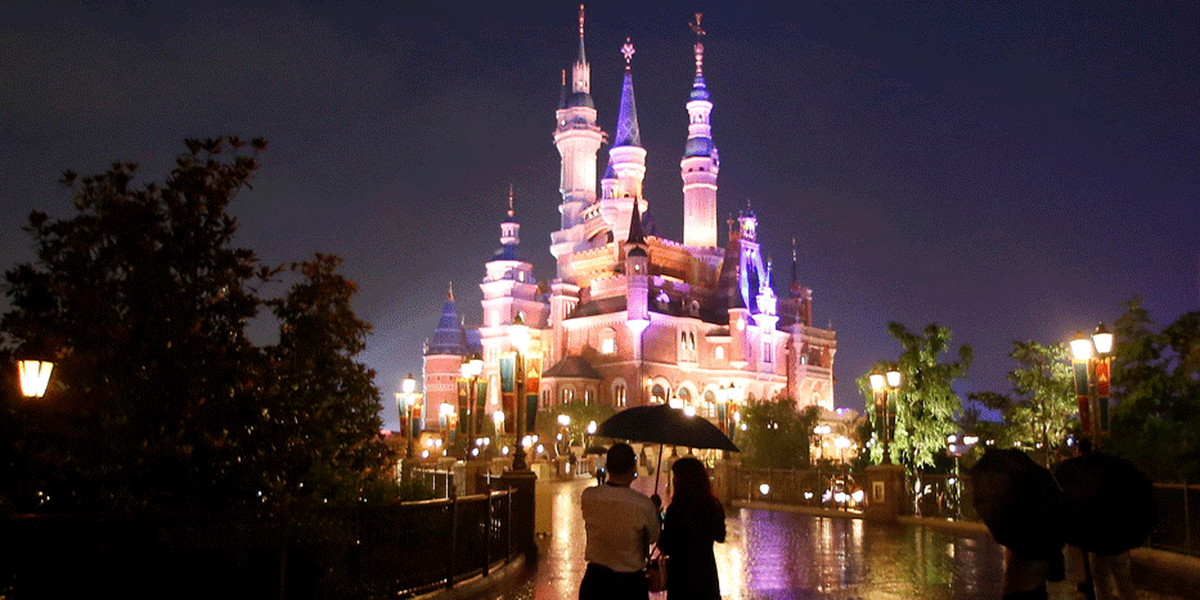 People visiting Shanghai Disney Resort as part of its three-day grand opening.