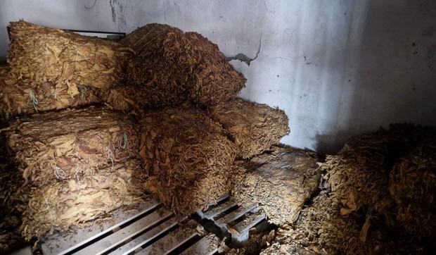 Zaplenjen duvan u balama kod Sremske Mitrovice