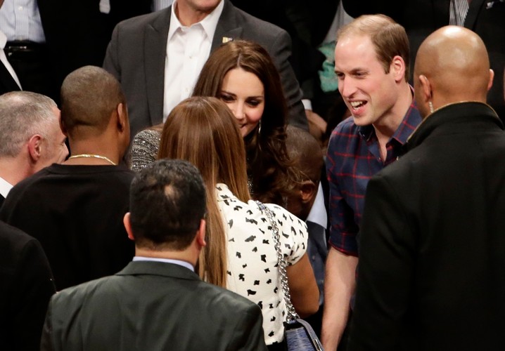 Książę William i księżna Catherine na meczu NBA