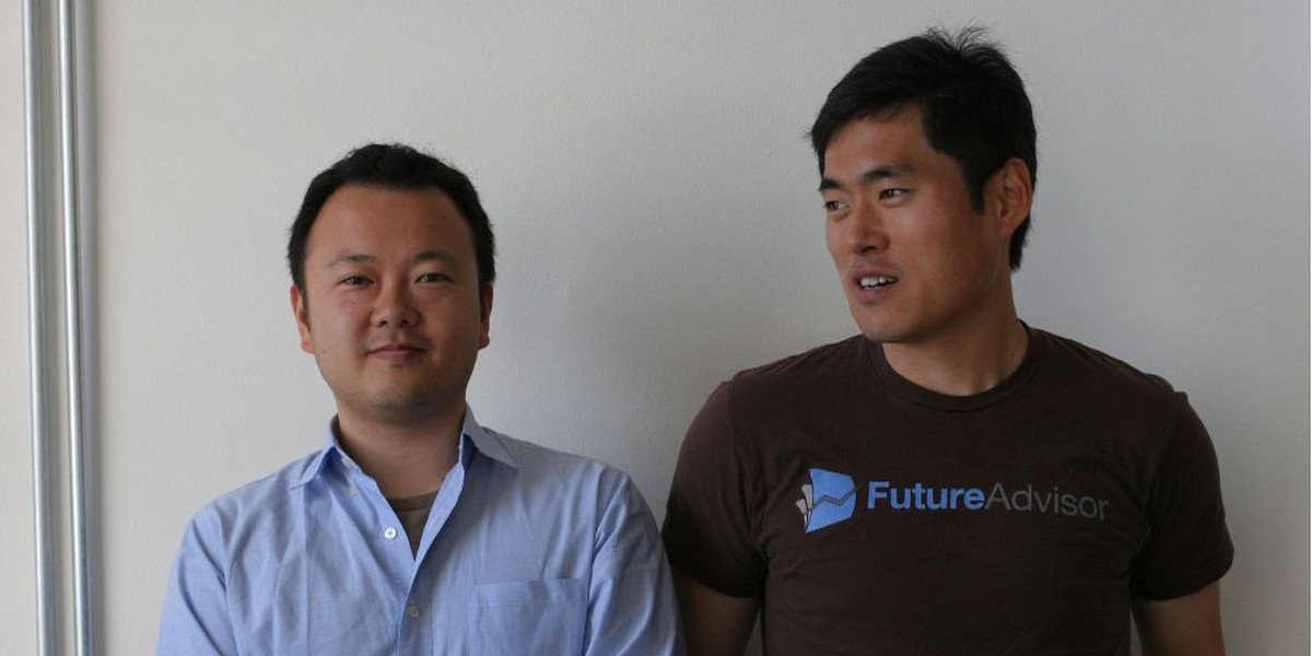 FutureAdvisor CTO Jon Xu, left, and CEO Bo Lu.