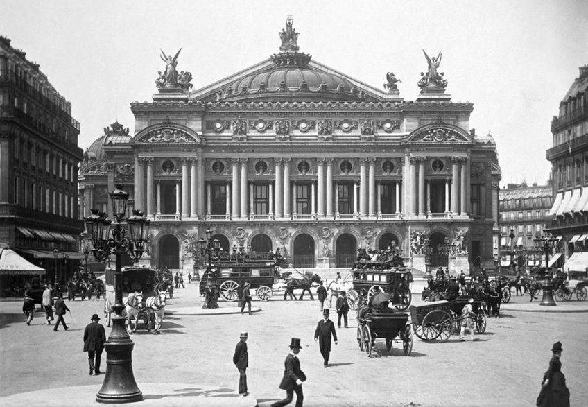 Opera paryska, na której wzorował się architekt, XIX w.