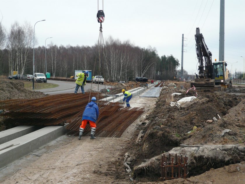 budowa linii tramwajowej na Janowie