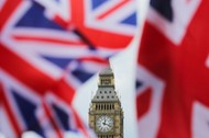 Wielka Brytania Unia Europejska Brexit Big ben flaga brytyjska Union Jack