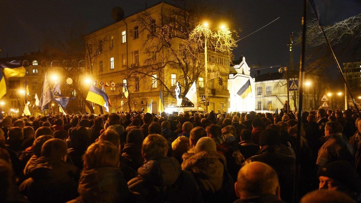 UKRAINE EU PROTESTS