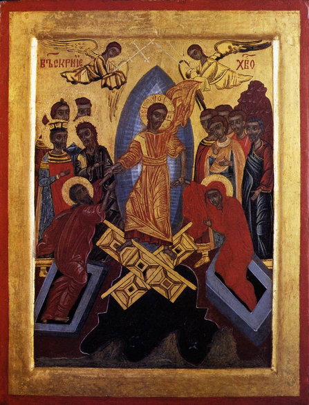 Ikona zmartwychwstania, Bułgaria, XVII w.