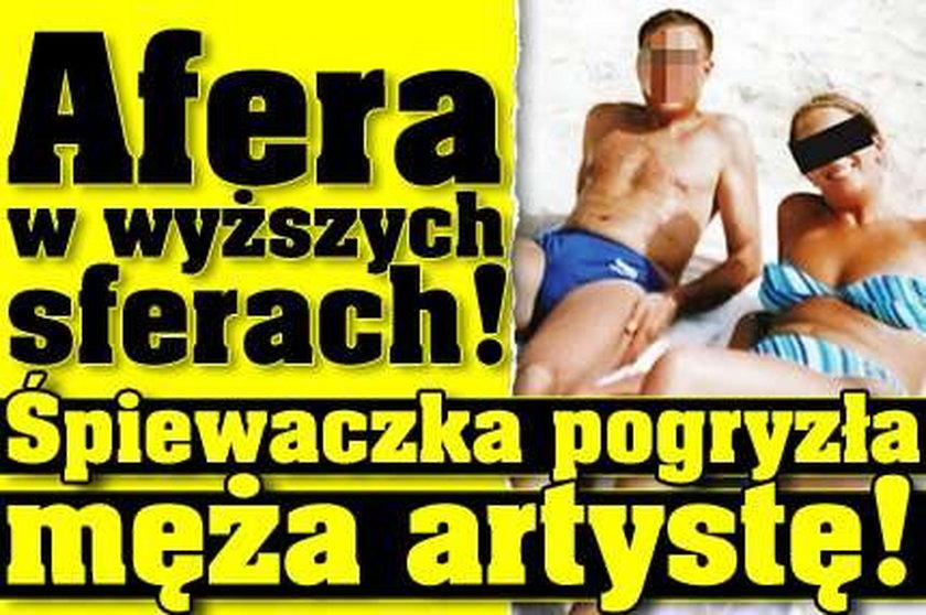 Śpiewaczka pogryzła męża artystę!