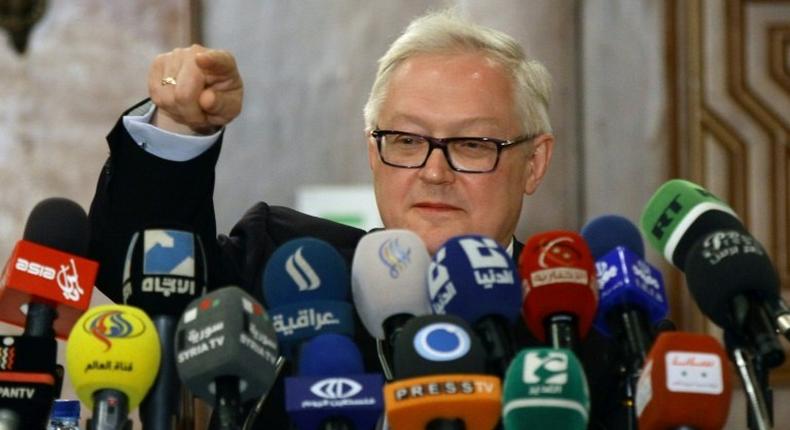 Russia's Deputy Foreign Minister Sergei Ryabkov