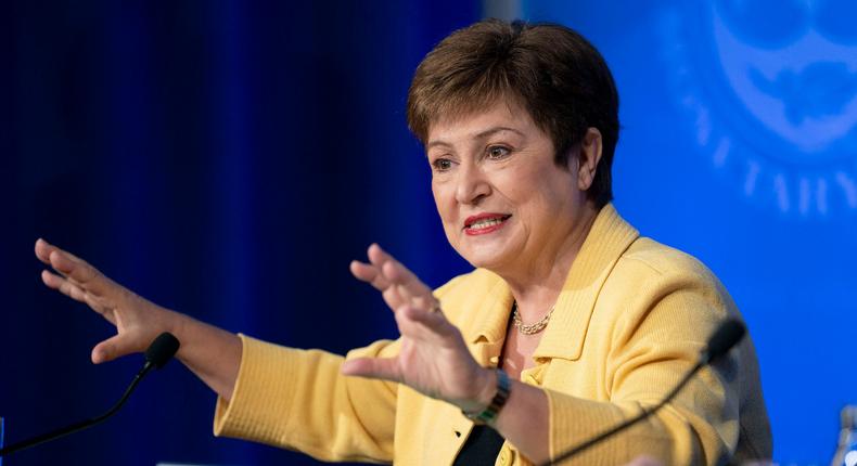 Sub-Saharan Africa is expected to see a brighter economic outlook in 2024, according to IMF chief Kristalina Georgieva.Liu Jie/Xinhua/Getty