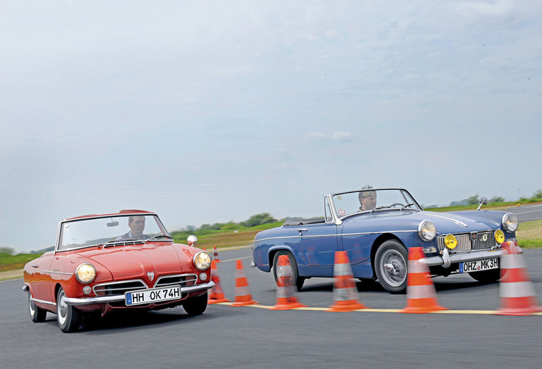 NSU Wankel-Spider kontra MG Midget - odwaga czy zabawa