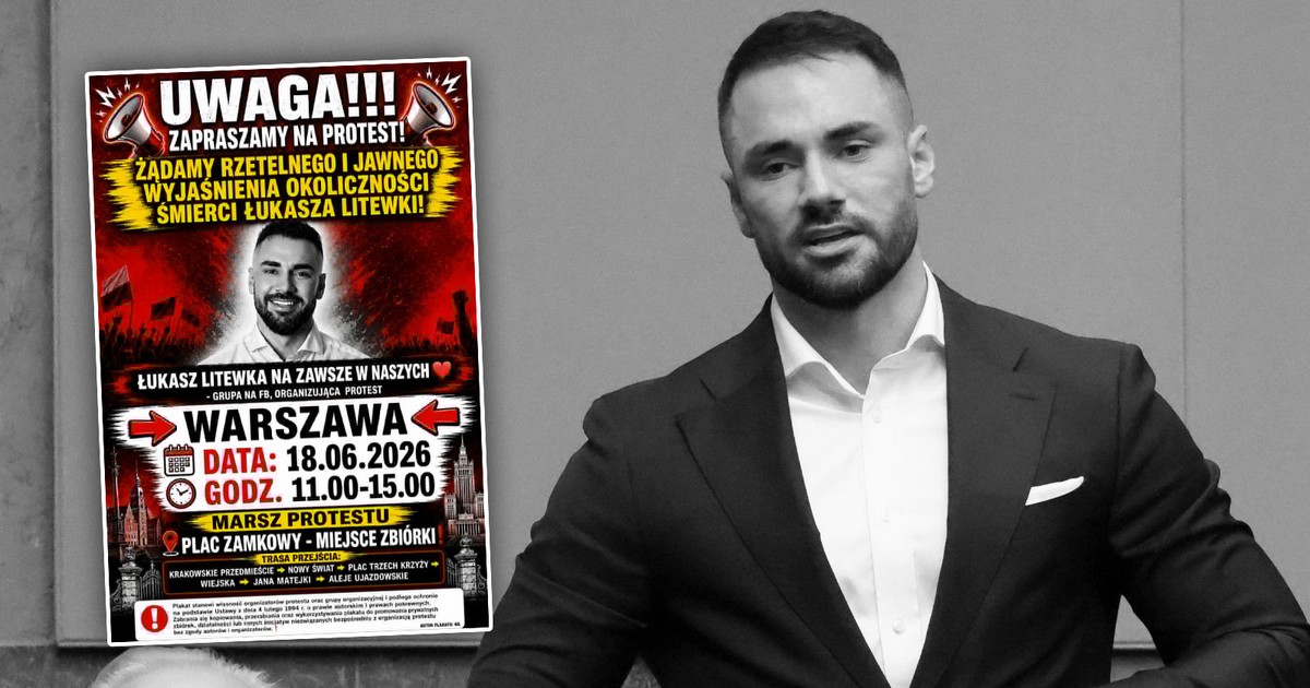 Protest w Warszawie po tragicznej śmierci Łukasza Litewki