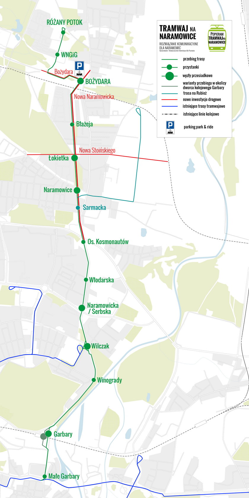 Jets projekt trasy tramwajowej na Naramowice