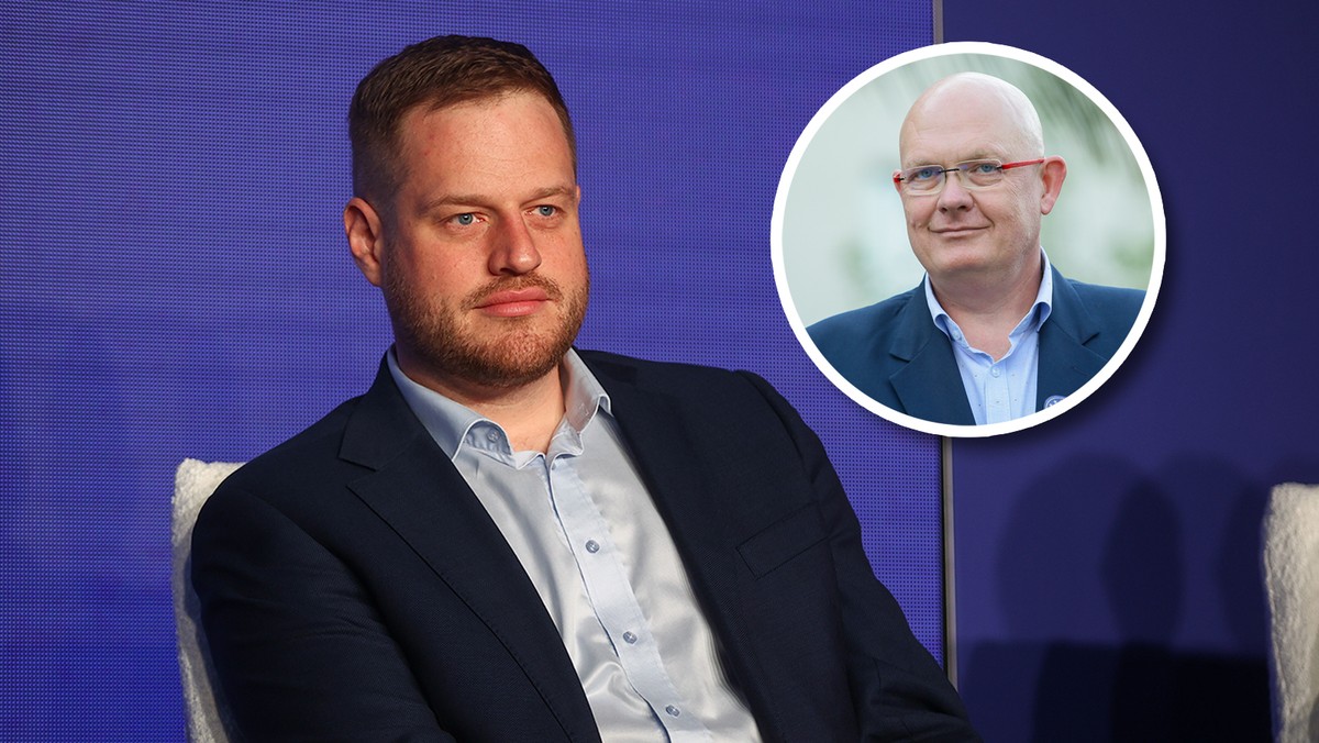 Michał Gramatyka z Polski 2050 niespodziewanie dołącza do spotkania polityków PiS omawiając projekt usług cyfrowych [Źródło: Onet]