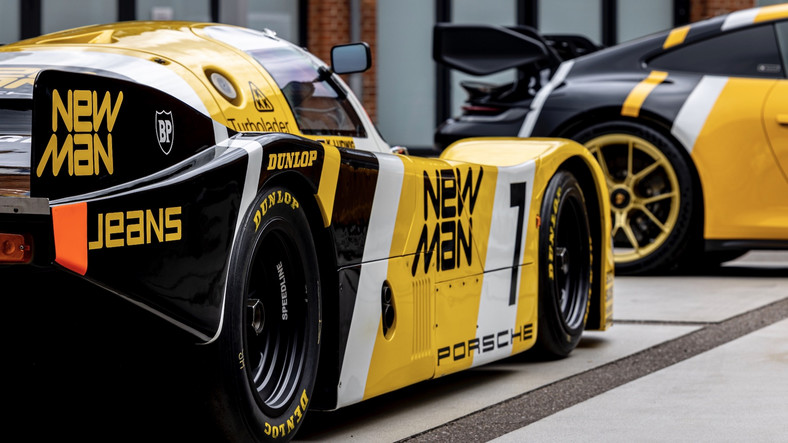 Porsche 911 GT3 (992) w stylu bolidu z Le Mans 1985