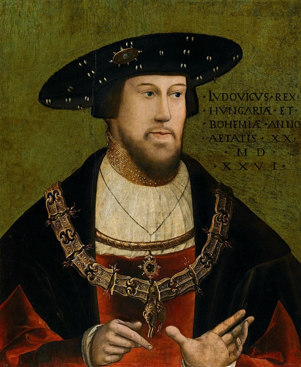 Portret Ludwika II Jagiellończyka pędzla Hansa Krella z ok. 1526 r. 