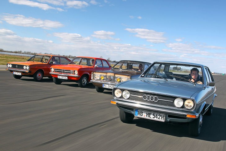 Te wspaniałe lata siedemdziesiąte: Audi 80 GL VW Passat Opel Ascona 1.6 Ford Taunus 1600 GXL