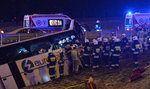 Wypadek autokaru w Kaszycach. Jedna osoba nie żyje