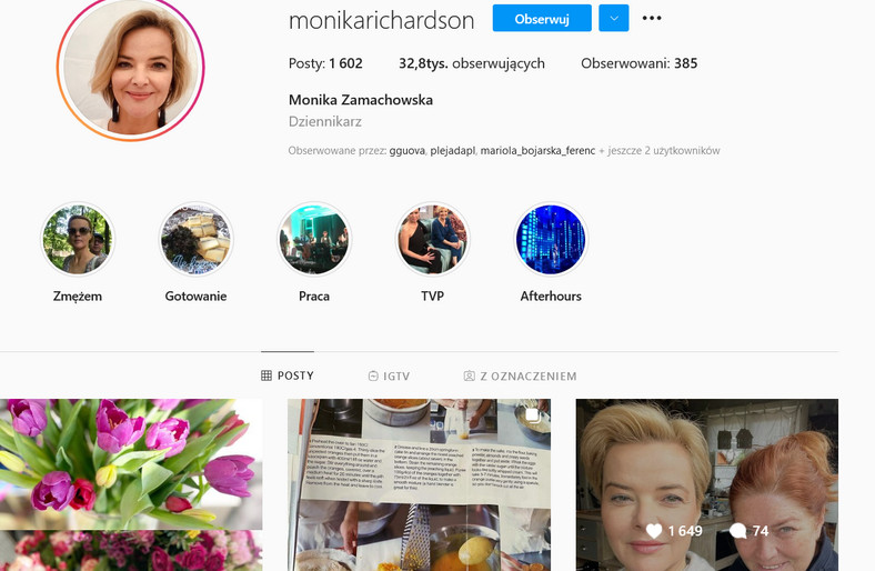 Monika Zamachowska ponownie jest Moniką Richardson