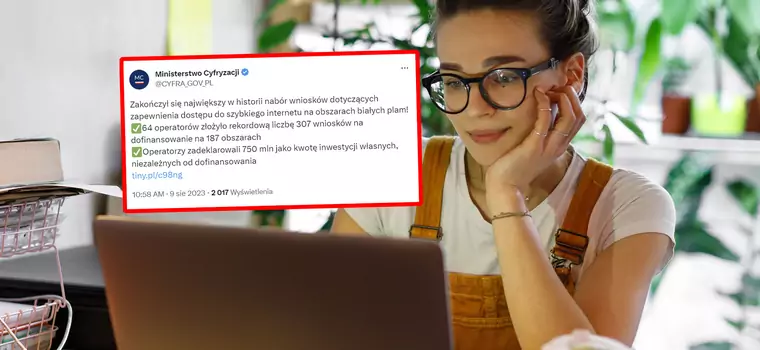 Szybki internet dla każdego Polaka. Największy nabór wniosków w historii