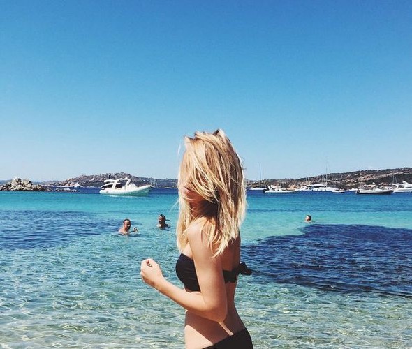 Kasia Tusk na Sardynii