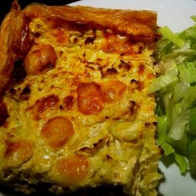 Szalonnás-cukkinis quiche