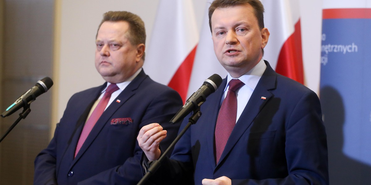 Mariusz Błaszczak i Jarosław Zieliński