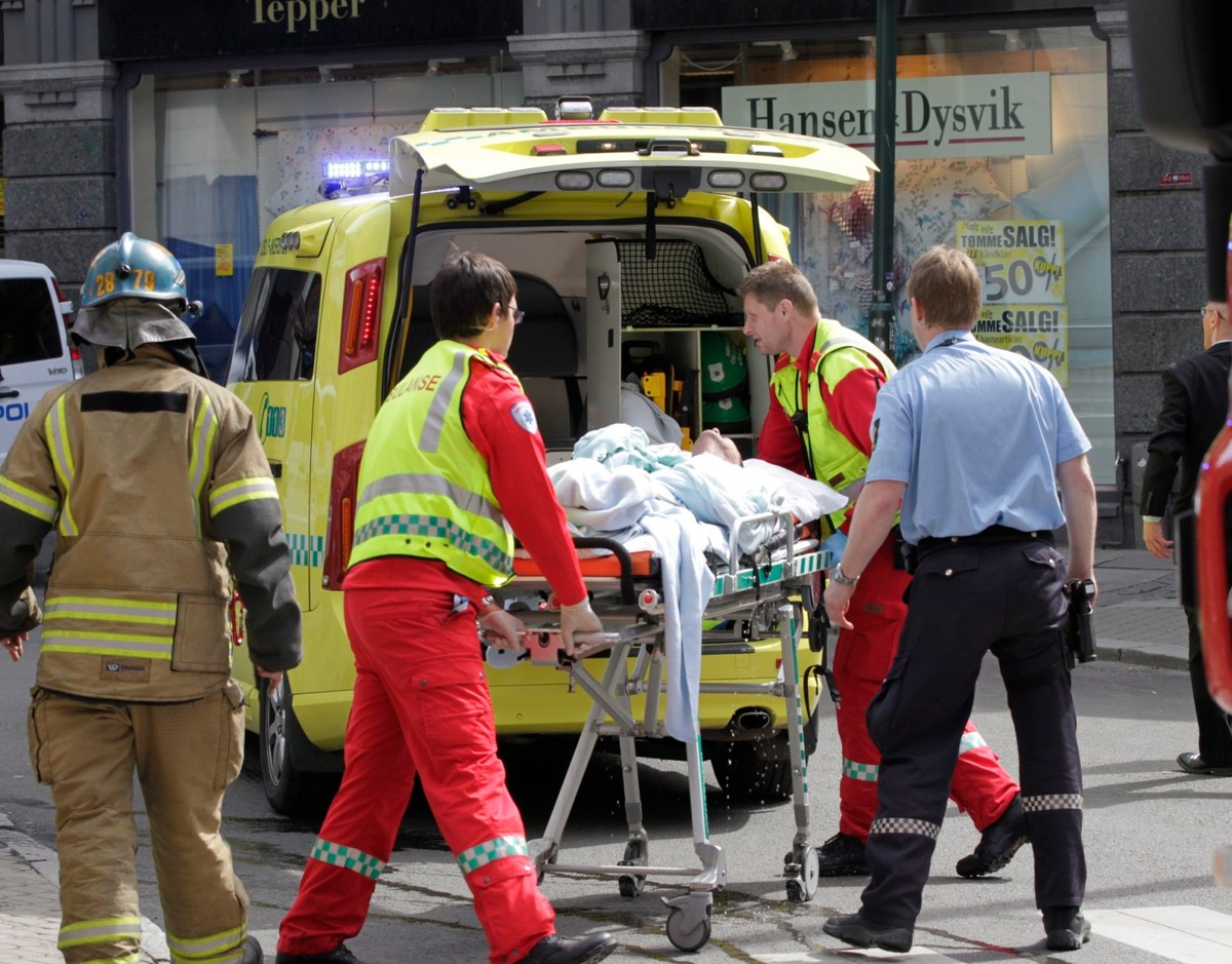 Podpalenie przed sądem w  Oslo