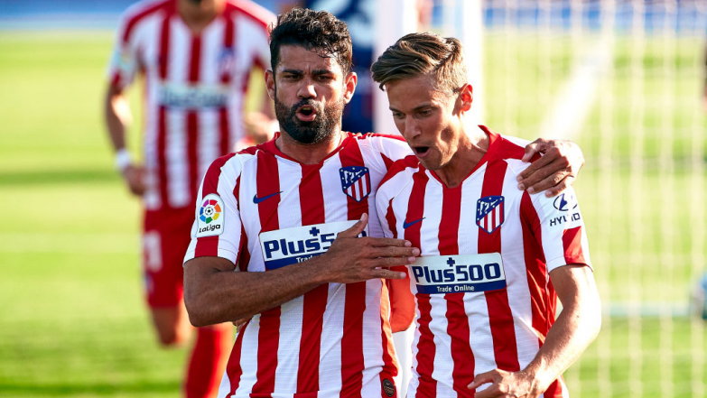 Diego Costa i Marcos Llorente fot. Manuel Queimadelos/Quality Sport Images/Getty Images