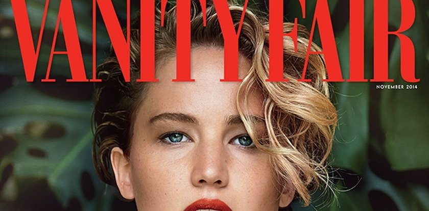 Naga Jennifer Lawrence w "Vanity Fair"