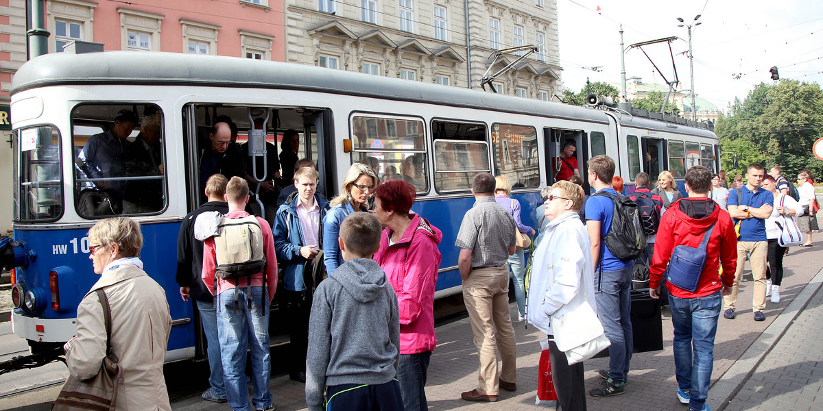 KRAKÓW TRAMWAJ REMONT TOROWISKO ALEJA POKOJU