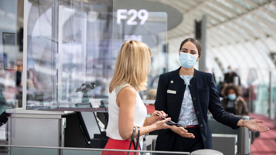 Air France wejście na pokład