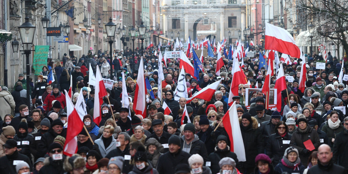 KOD manifestuje w Gdańsku