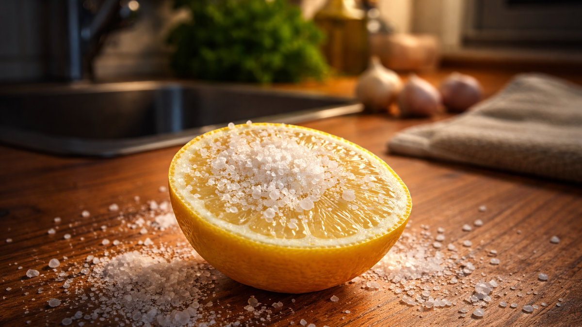 Ljudi masovno ostavljaju pola limuna sa solju na kuhinjskoj radnoj površini preko noći i rešavaju veliki problem