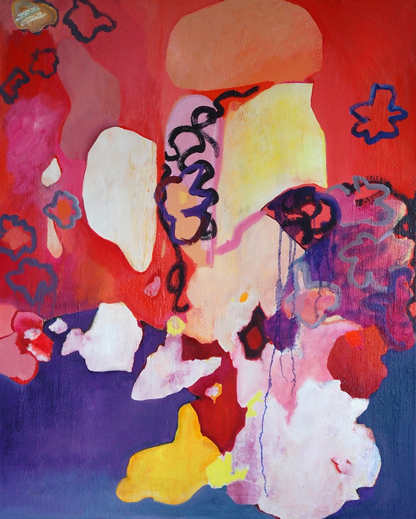 Ja te, takođe, volim,na kratko, ulje na platnu, 80 x100cm, 2015-2017.