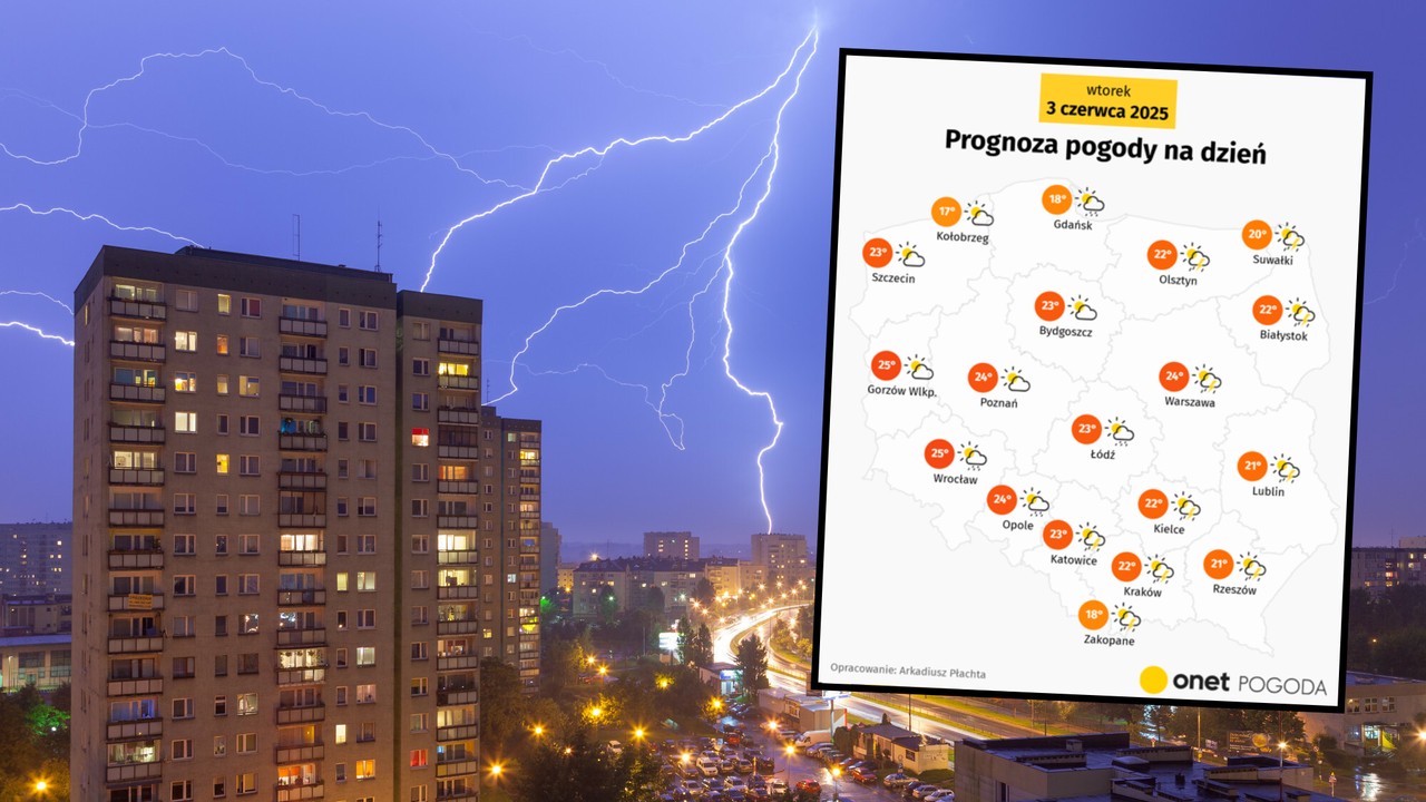 Obfite deszcze i burze nie ustąpią. W tych regionach będzie dziś niebezpiecznie [POGODA]
