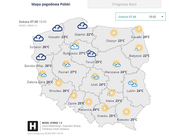 IMGW zapowiada przelotne opady