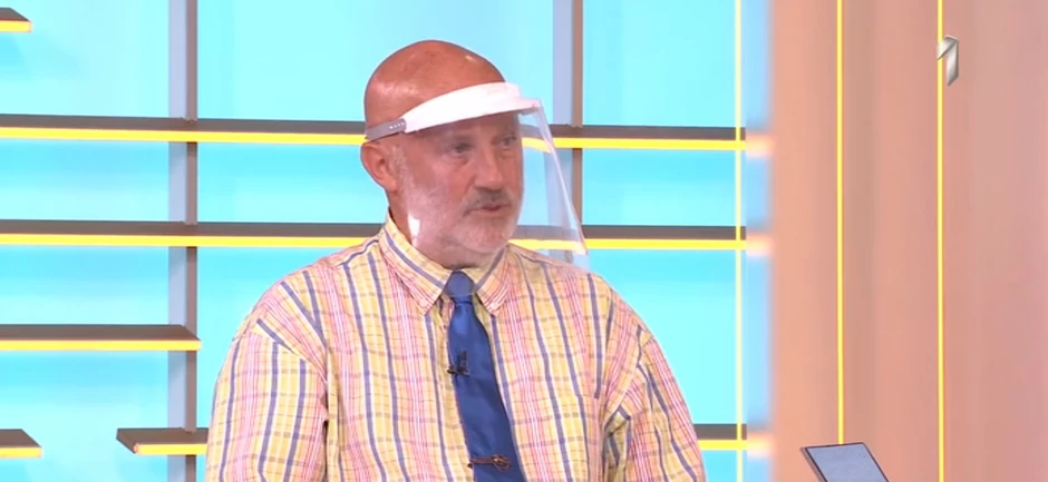 Dr Goran Belojvić jutros u TV studiju