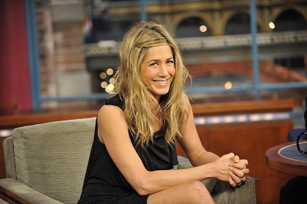 Jennifer Anniston gościem programu "Late Show with David Letterman"