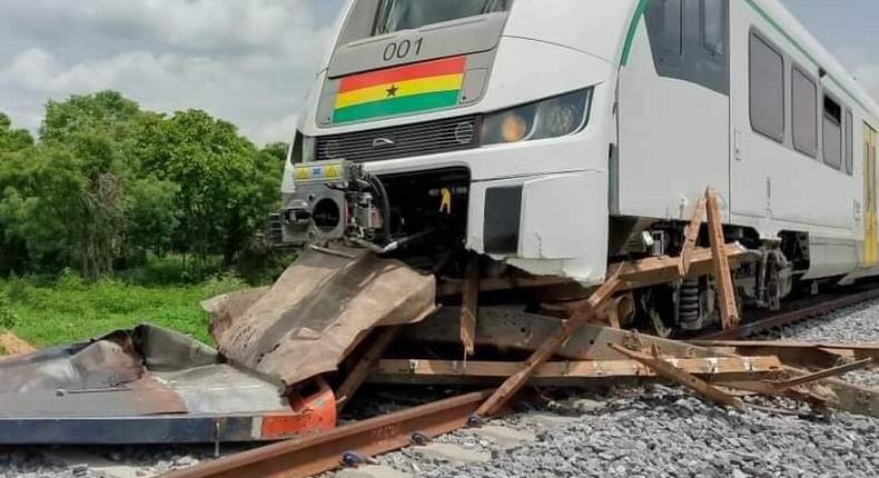 Inside story of how Ghana’s new train got involved in accident on a test run