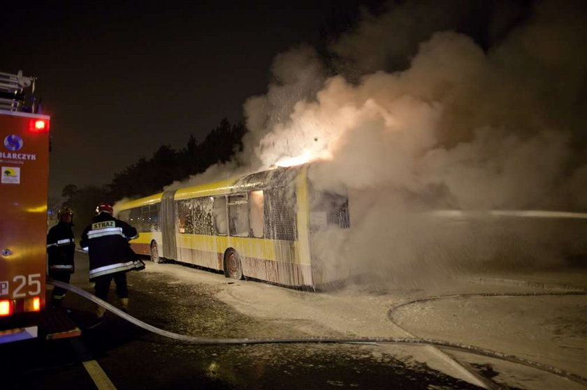 pożar autobusu