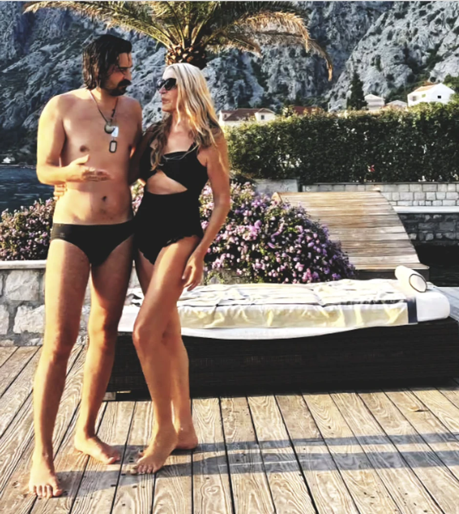 Verica Rakočević i Veljko Kuzmančević na plaži