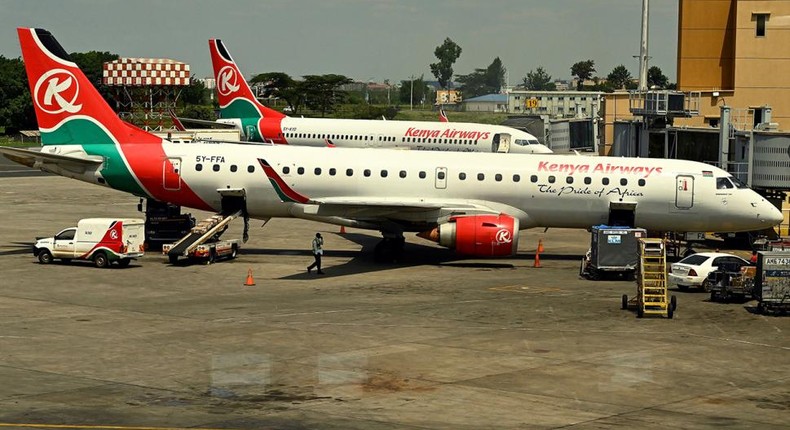 Kenya airways planes