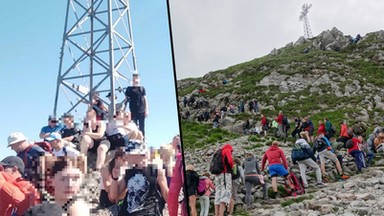 Stałem w kolejce na szczyt Giewontu. Niebezpiecznych sytuacji nie brakowało